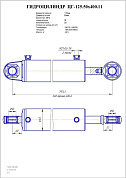 Гидроцилиндр ЦГ-125.50х400.11