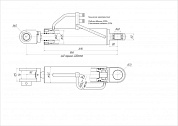 Гидроцилиндр ЦГ-125.60х400.18