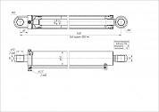 Гидроцилиндр ЦГ-125.63х1000.22