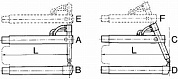 Верхнее изогнутое плечо 408мм (тип F) с длинным электродом для клещей - TECNA 4761
