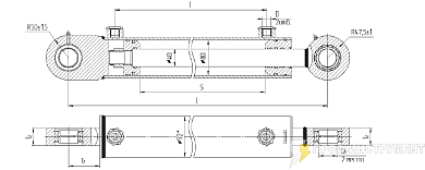 Гидроцилиндр МС80/40х400-3(4).11(700)