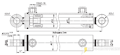 Гидроцилиндр МС50/25х400-3(4).22(580)