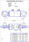 Гидроцилиндр ЦГ-125.80х1000.11
