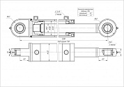 Гидроцилиндр ЦГ-100.60х750.11