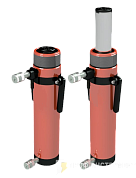 Домкрат универсальный гидравлический двойного действия ДУ20Г100