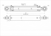 Гидроцилиндр ЦГ-125.60х680.11